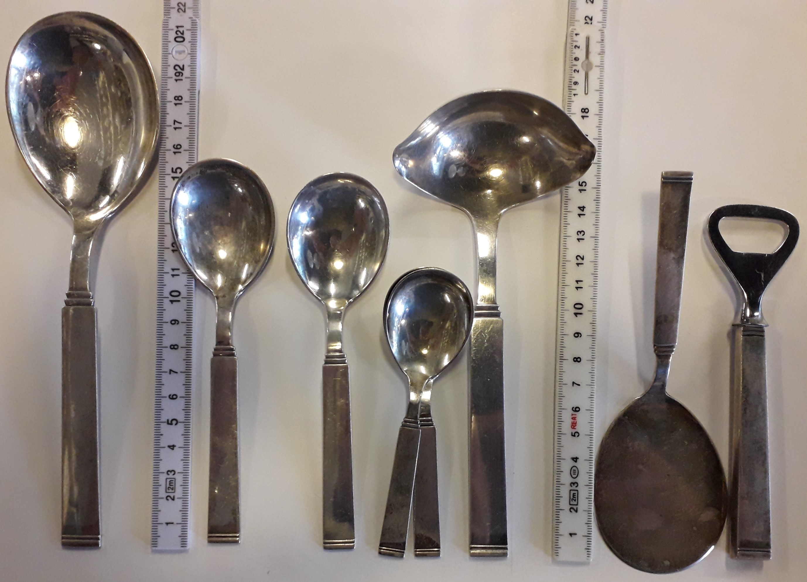 FUNKIS 3 SØLV BESTIK PLET 3 BESTIK brugt nyt SØLV KØBES SÆLGES